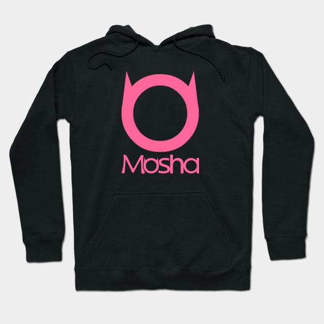 Mosha Logo Pink Hoodie by MoshaGames